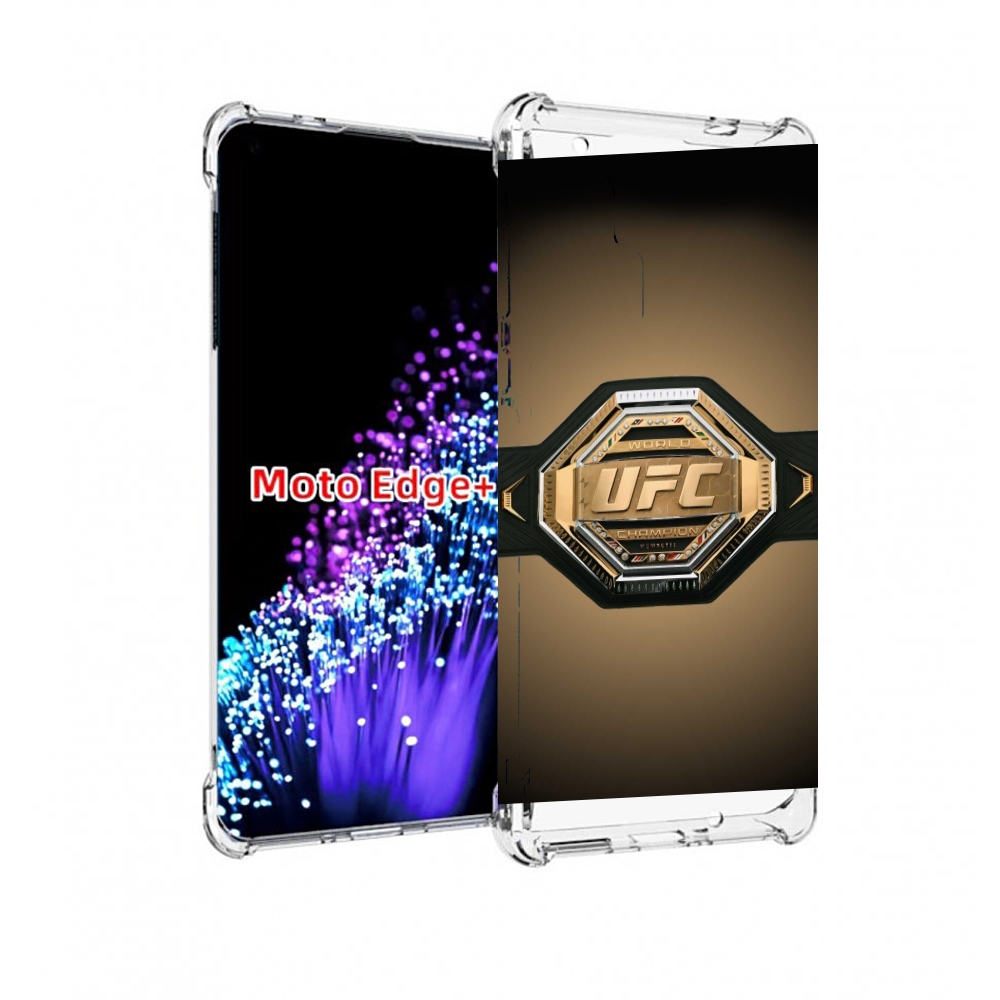 

Чехол MyPads UFC единоборства мужской для Motorola Edge+ Plus, Прозрачный, Tocco