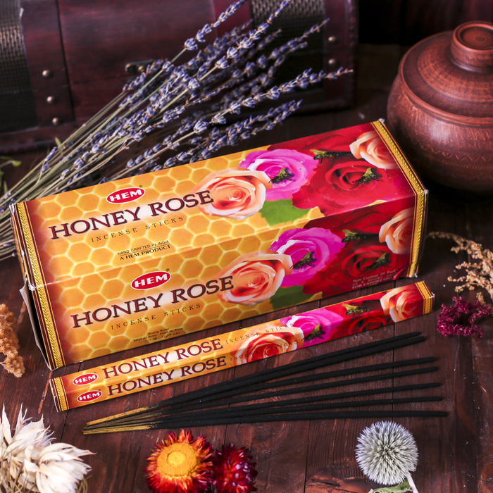 

Благовония "HEM" 8 палочек угольные rose honey