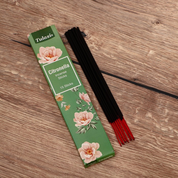 

Благовония "Tulasi" 15 аромапалочек Citronella, Indian style