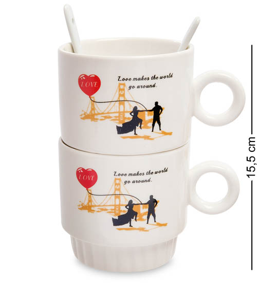 фото Набор из двух кружек любите и будете любимы mug-170/3 113-108717 art east