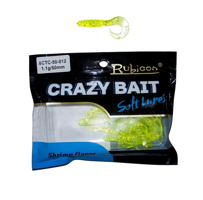 Силиконовая приманка Rubicon Crazy Bait CTC 50 мм, 012, 12 шт.