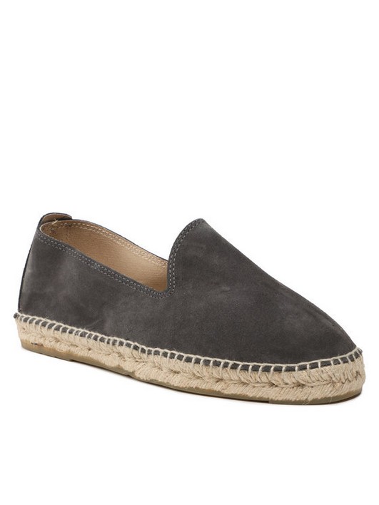 Эспадрильи мужские Manebi Suede Flat Espadrilles W 1.0 C0 серые 40 EU