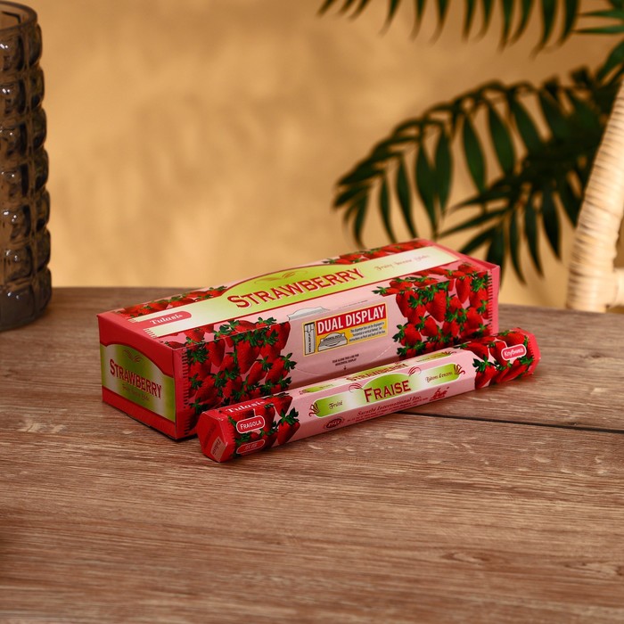 

Благовония "Tulasi" 20 аромапалочек Strawberry, Indian style