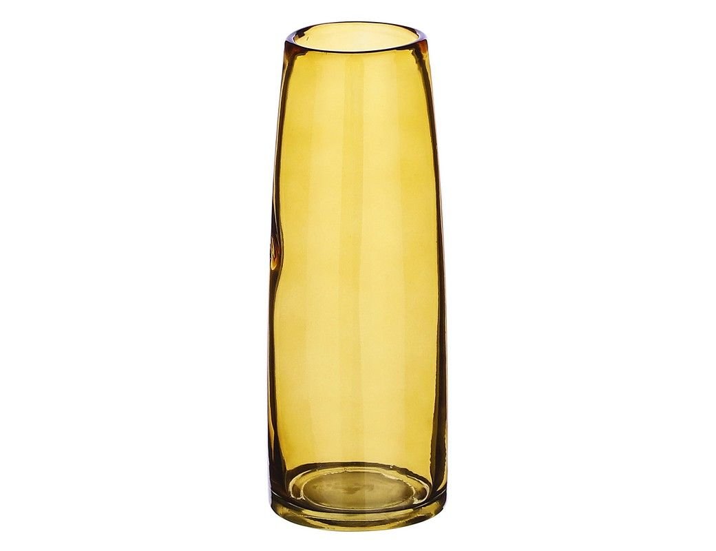 фото Стеклянная ваза ксандра малая, янтарная, 23 см, edelman, mica