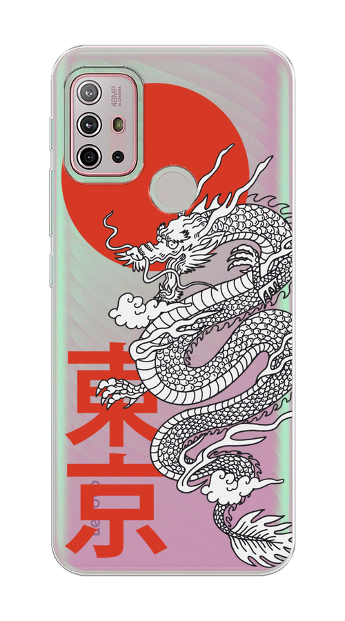 

Чехол на Lenovo K13 Note/Motorola Moto G10/G20/G30 "Китайский дракон", Черный;красный;белый, 112950-1