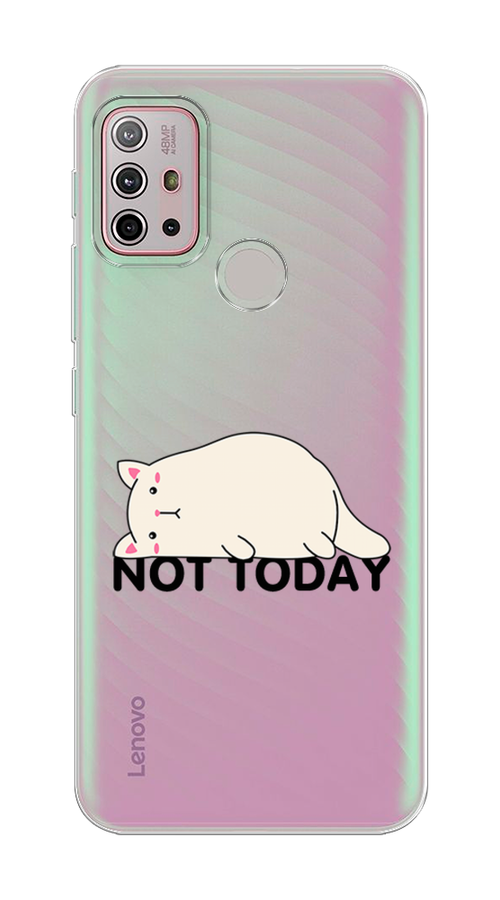 

Чехол на Lenovo K13 Note/Motorola Moto G10/G20/G30 "Cat not today", Белый;розовый;черный, 112950-1