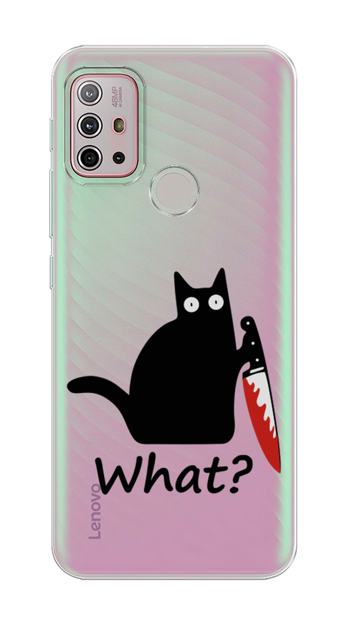 

Чехол на Lenovo K13 Note/Motorola Moto G10/G20/G30 "Котик с ножом", Черный;красный, 112950-6