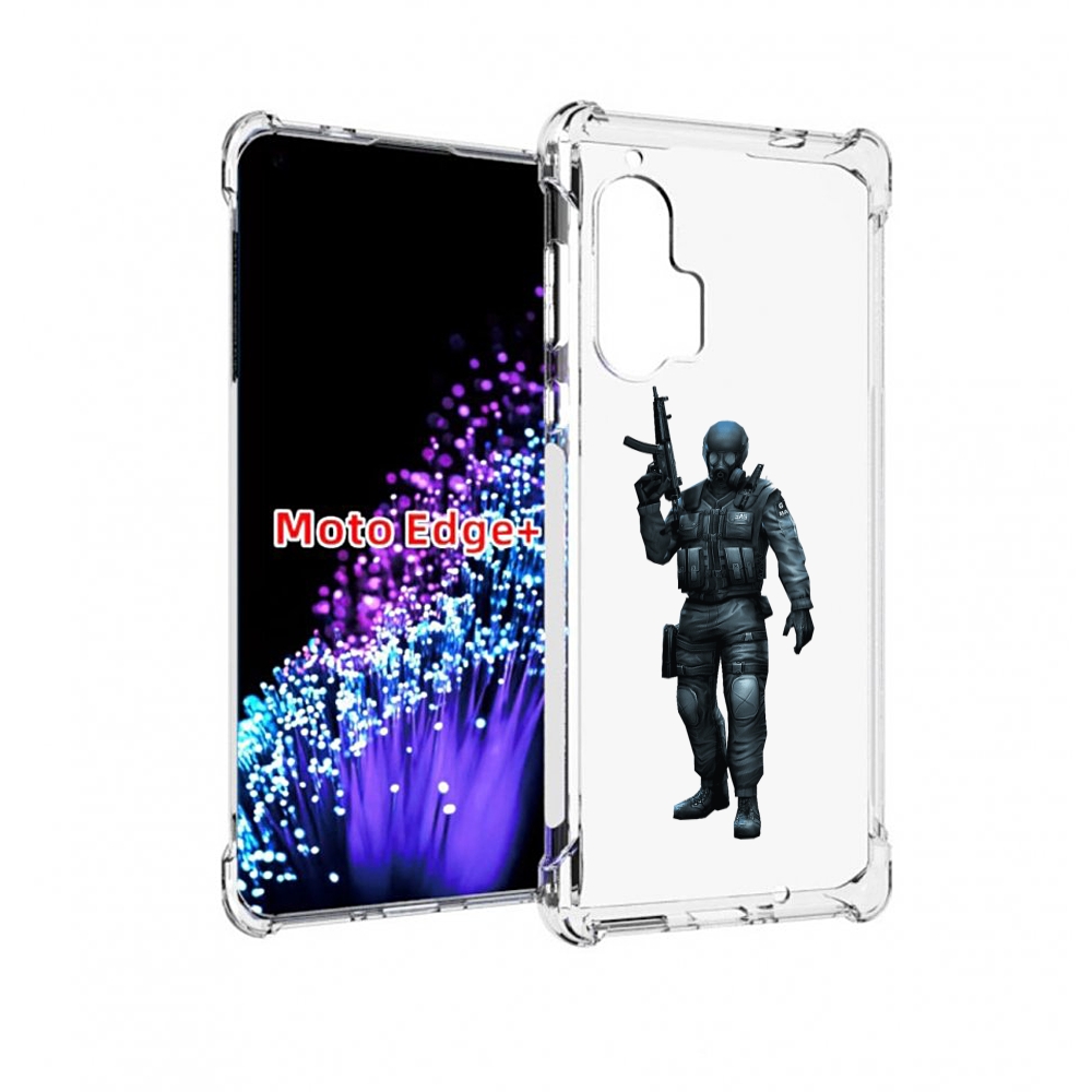 

Чехол MyPads crossfire для Motorola Edge+ Plus, Прозрачный, Tocco