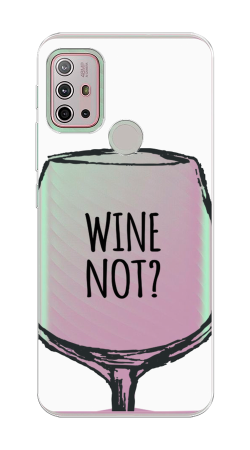 

Чехол на Lenovo K13 Note/Motorola Moto G10/G20/G30 "Wine not white", Белый, 112950-6