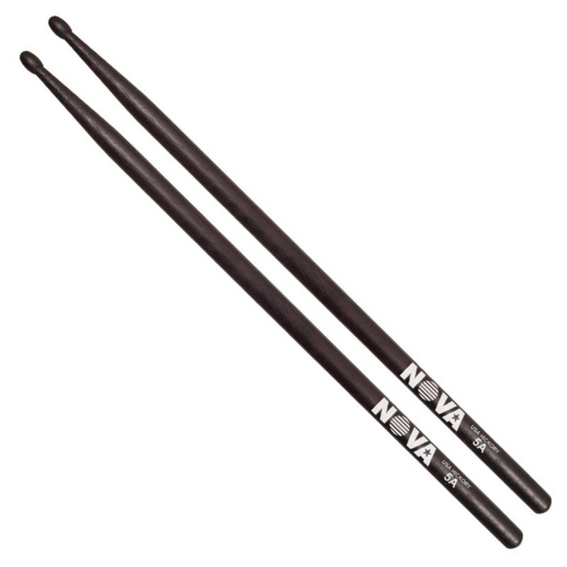 VIC FIRTH N5AB NOVA барабанные палочки, орех, деревянный наконечник, черные