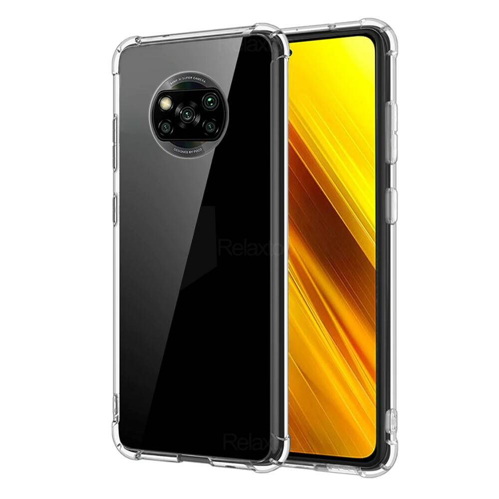 Чехол силиконовый ультратонкий BaseMarket для Xiaomi Poco X3 Pro (прозрачный)