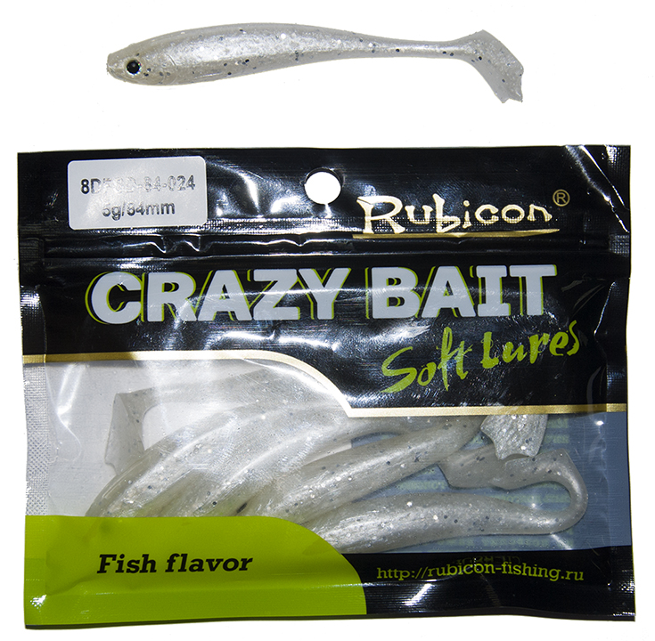 

Силиконовая приманка Rubicon Crazy Bait 84 мм, 024, 6 шт., Crazy Bait