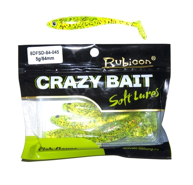 

Силиконовая приманка Rubicon Crazy Bait 84 мм, 045, 6 шт., Crazy Bait