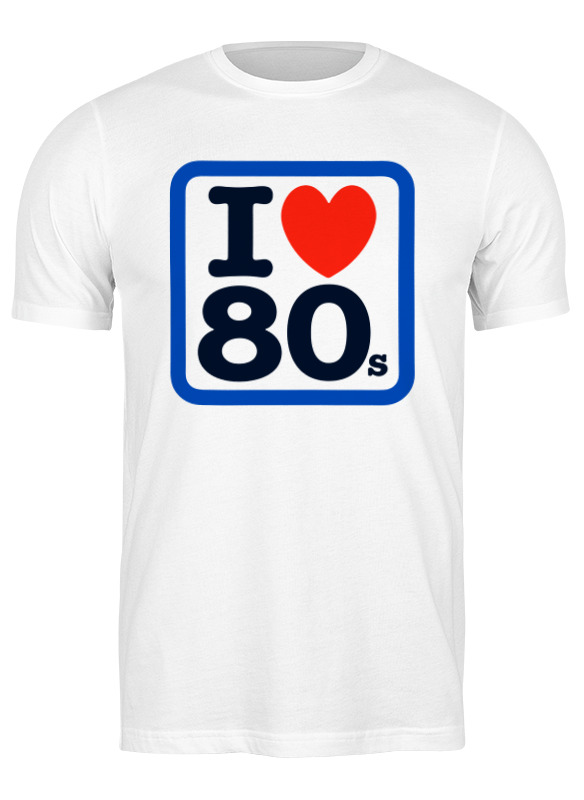 

Футболка мужская Printio I love 80's 3350451 белая M, Белый, I love 80's 3350451