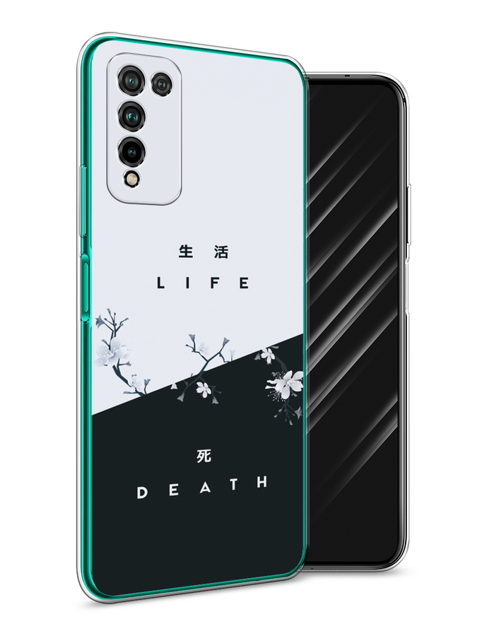 

Чехол Awog на Honor 10X Lite "Life and death", Черный;серый, 6104650-7