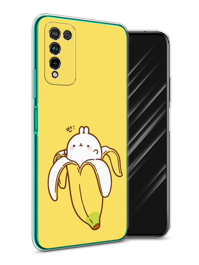 

Чехол Awog на Honor 10X Lite "Зайчик-бананчик", Желтый;белый, 6104650-2