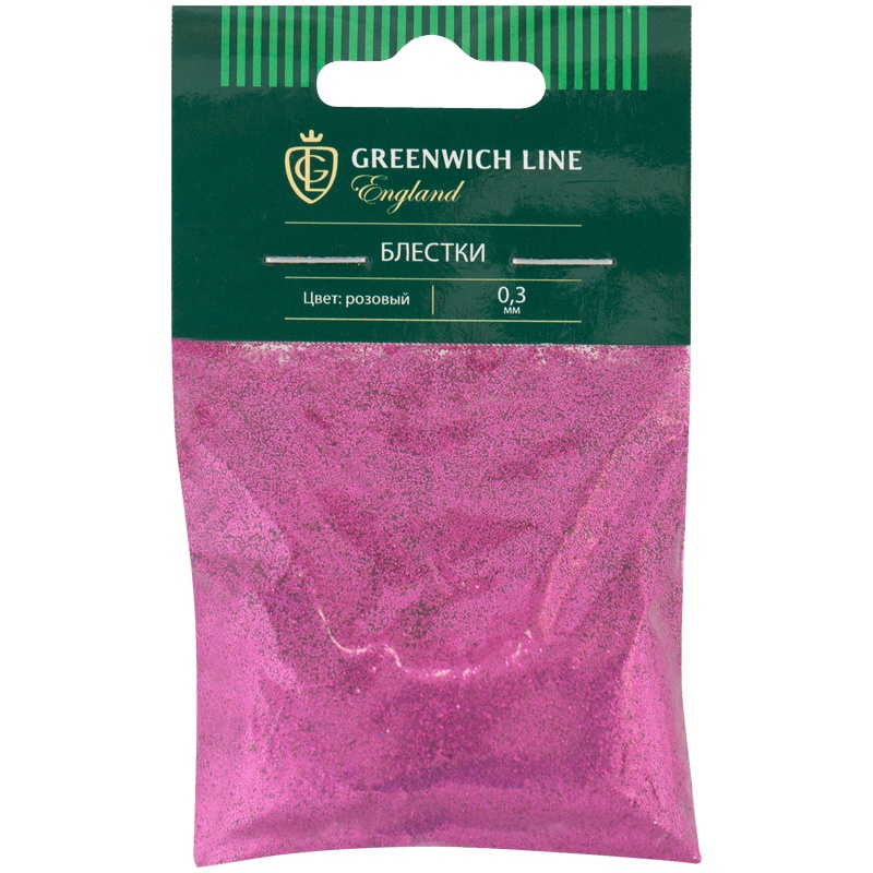 

Блестки декоративные Greenwich Line, размер 0,3мм, 20г, розовый, DG_22012