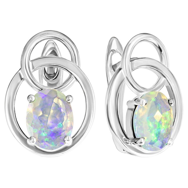 

Серьги из серебра с опалом LAZURIT-ONLINE 8400AG, 8400AG