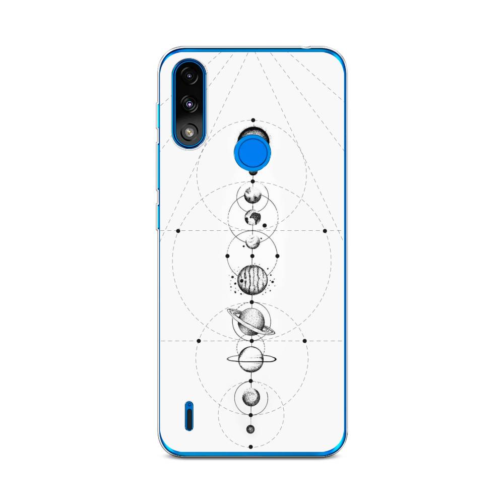 

Чехол на Lenovo K13/Motorola Moto E7 Power "Парад планет", Серый, 113050-2