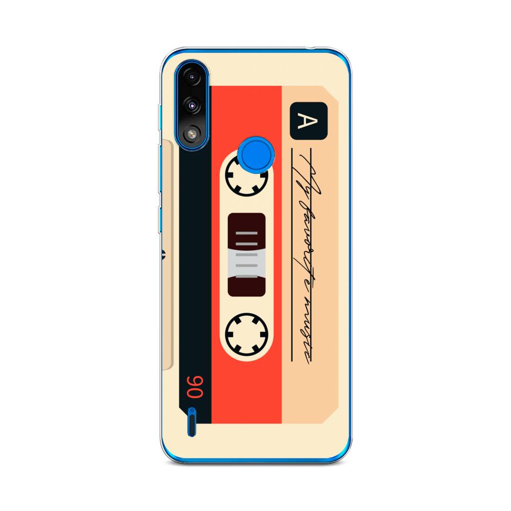 

Чехол на Lenovo K13/Motorola Moto E7 Power "Бежевая кассета", Черный;красный;бежевый, 113050-6