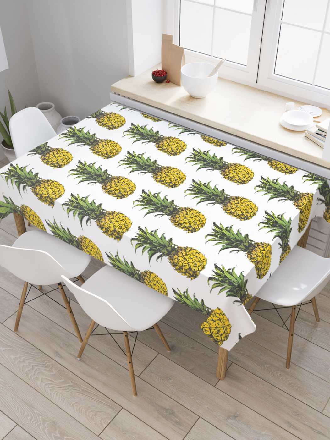 

Скатерть прямоугольная JoyArty "Тропическая нежность" из оксфорда, 180x145 см, Тропическая нежность