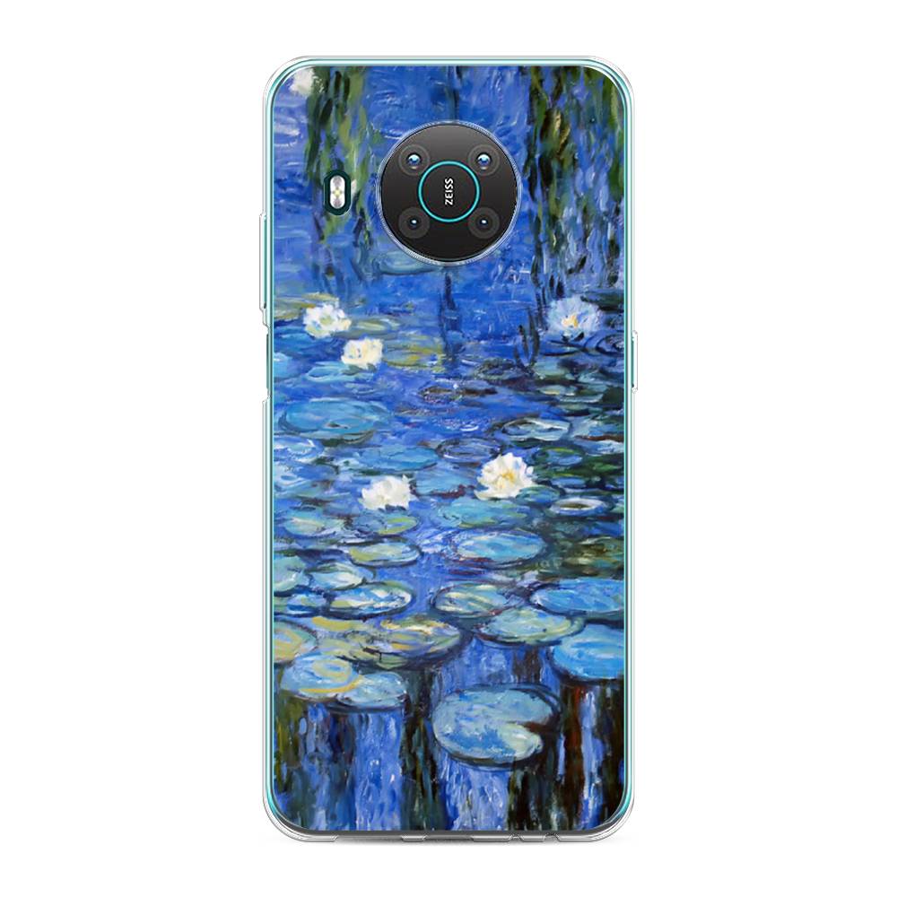 

Чехол на Nokia X20 "Нарисованный пруд", Синий;зеленый, 124750-4