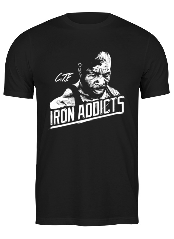 

Футболка мужская Printio Iron addicts 1431250 черная S, Черный, Iron addicts 1431250