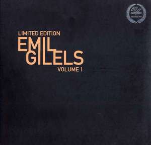 Emil Gilels Volume 1 - Vinyl Edition Limited Edition
