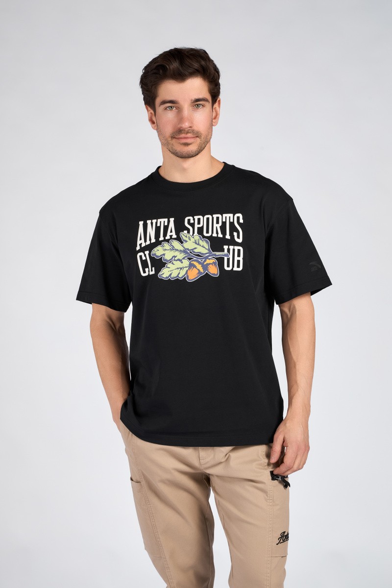 Футболка мужская Anta 852428135 Vintage sports черная 4XL