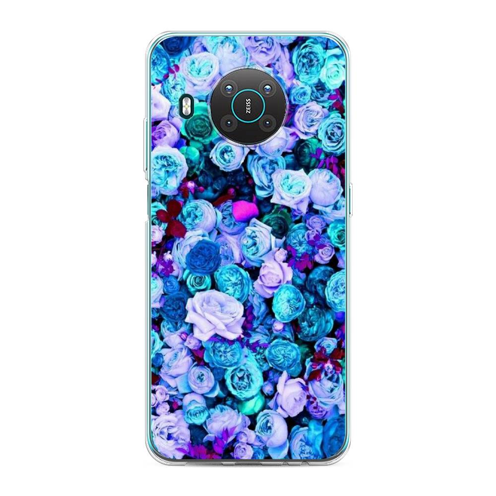 

Чехол на Nokia X20 "Цветочный ковер", Фиолетовый, 124750-2