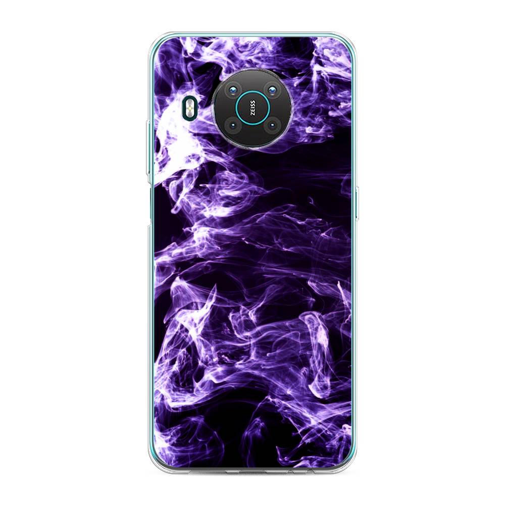 

Чехол на Nokia X20 "Фиолетовый дым", Фиолетовый;белый;черный, 124750-3