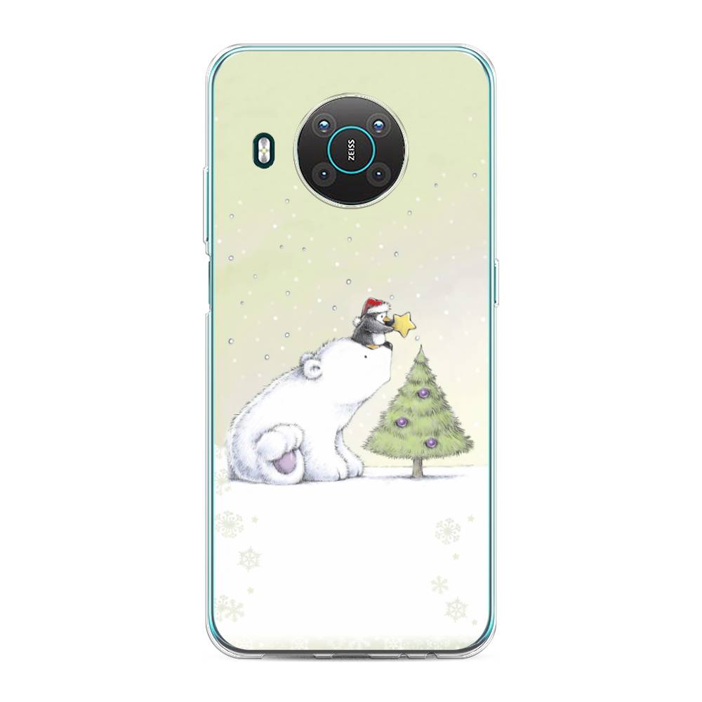 

Чехол на Nokia X20 "Украшение елки", Белый;бежевый, 124750-5