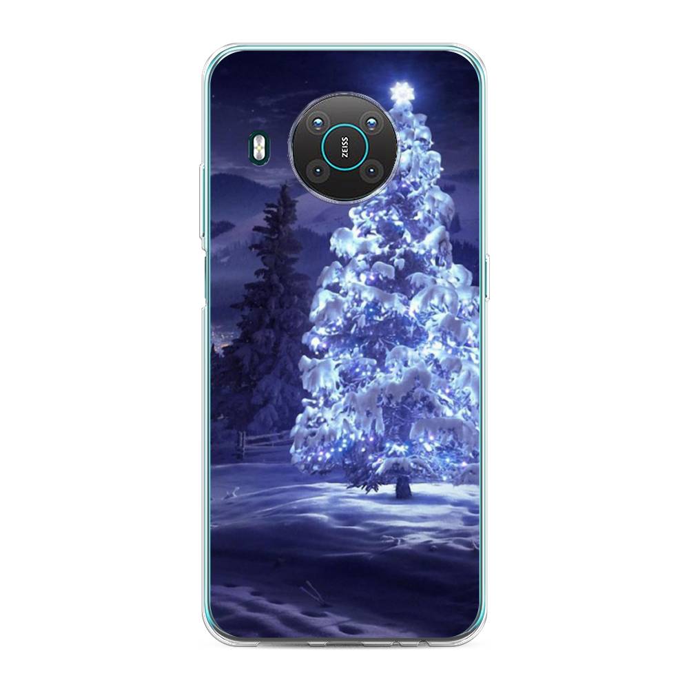 

Чехол на Nokia X20 "Зима 4", Синий;черный;белый, 124750-2