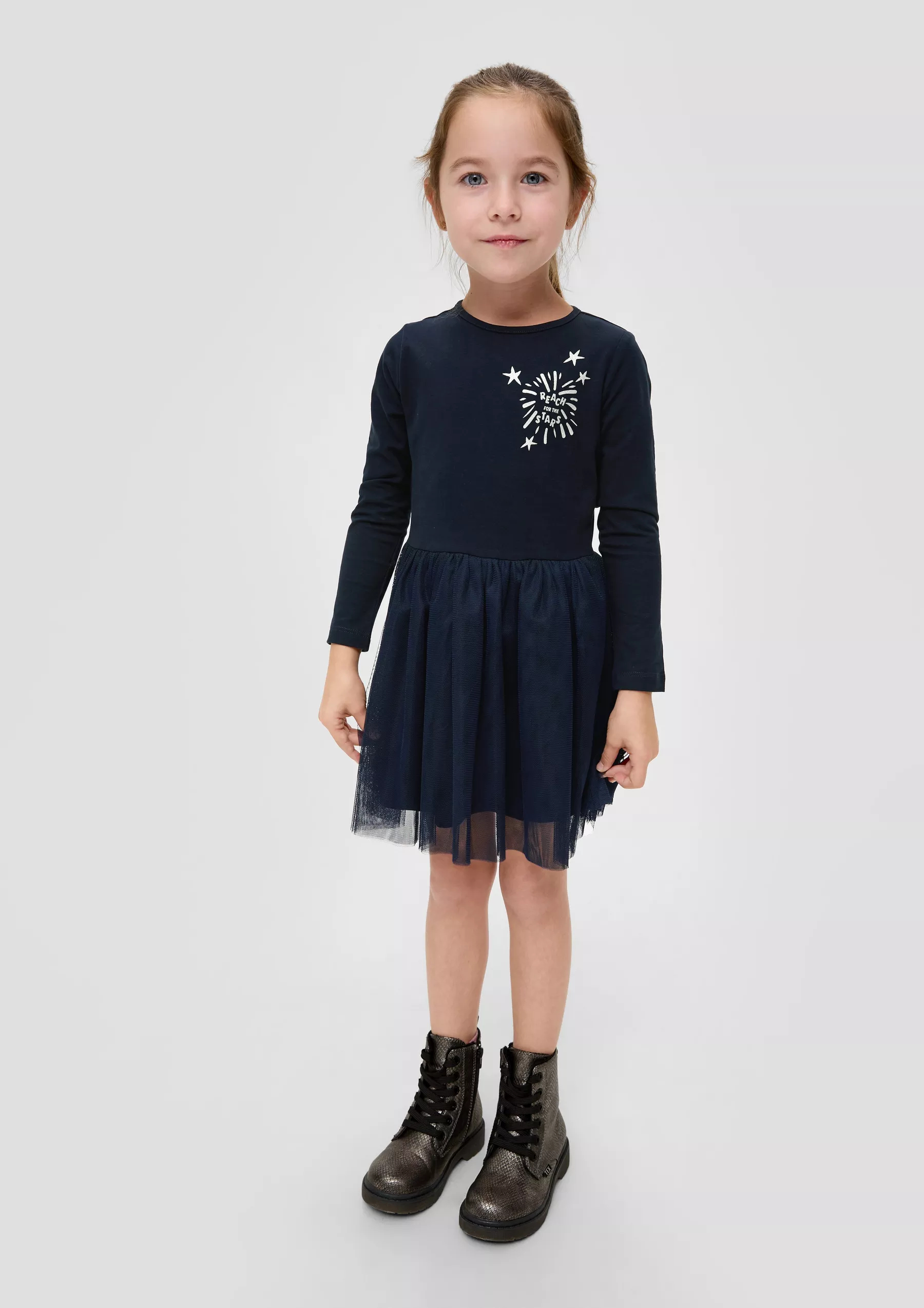 Платье детское для девочек QS by s.Oliver 2137389 темно-синее 122