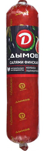 

Колбаса полукопченая Дымов Салями финская +-680 г