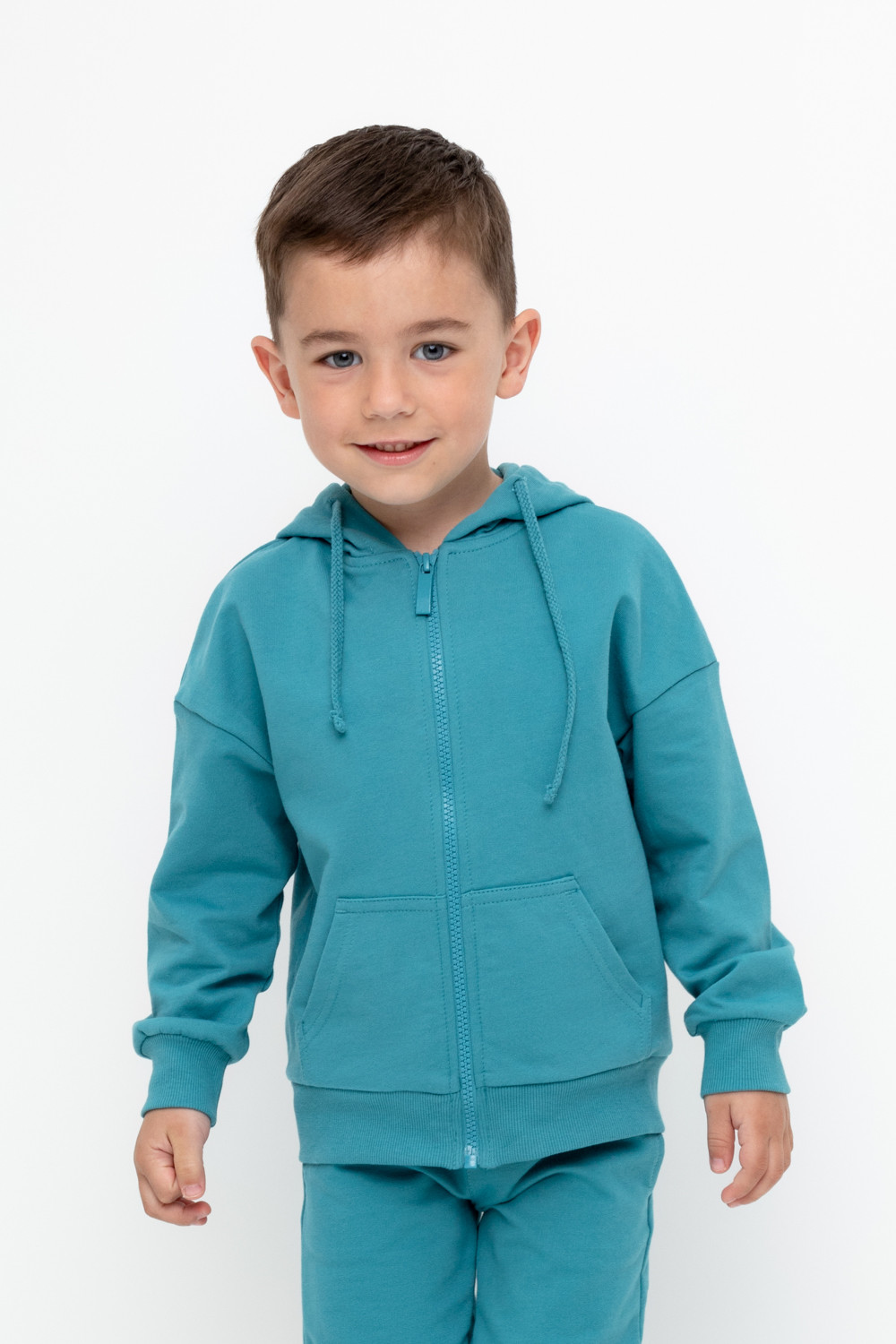 

Толстовка детская CROCKID М 2943-1, бирюзовый, 104, М 2943-1