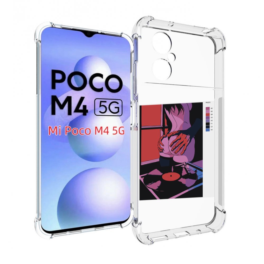 

Чехол MyPads девушка красивая сзади женский для Xiaomi Poco M4 5G, Прозрачный, Tocco