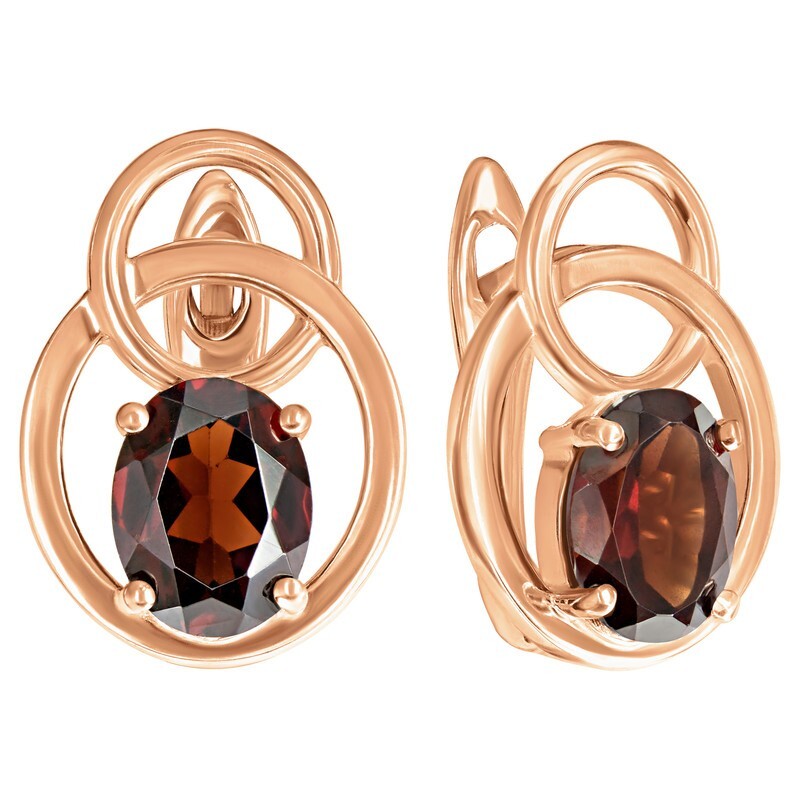 

Серьги из серебра с гранатом LAZURIT-ONLINE 8401RG, 8401RG
