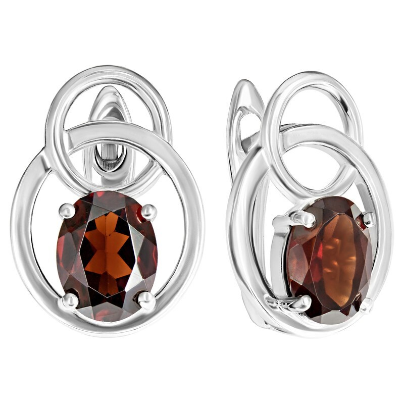 

Серьги из серебра с гранатом LAZURIT-ONLINE 8401WR, 8401WR