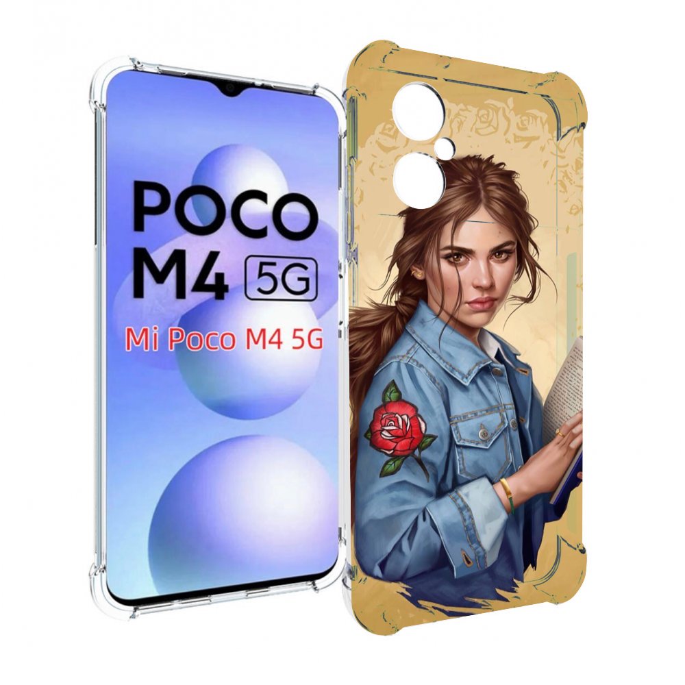 

Чехол MyPads девушка-в-бежевом-фоне для Xiaomi Poco M4 5G, Прозрачный, Tocco