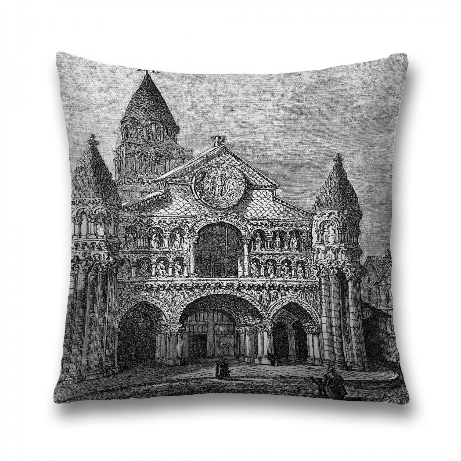 

Наволочка декоративная JoyArty "Нотр-Дам-ля-Гранд" на молнии, 45x45 см, Серый, Нотр-Дам-ля-Гранд