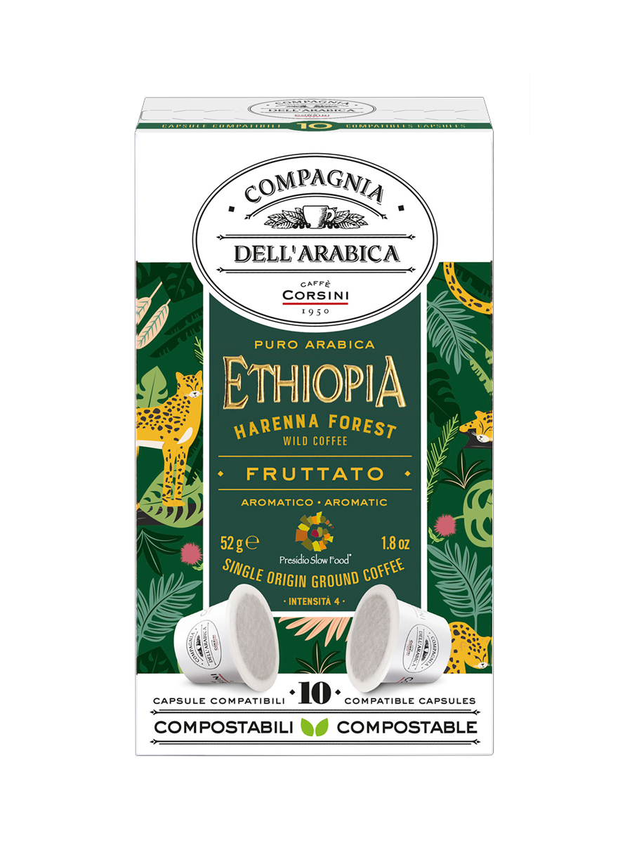 Кофе в капсулах Compagnia Dell'Arabica Ethiopia Harenna forest wild Nespresso® 52г