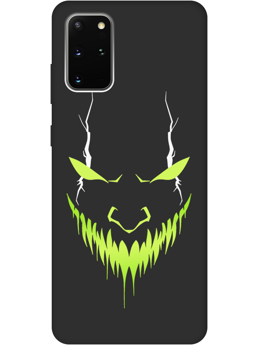 

Силиконовый чехол на Samsung Galaxy S20+ с принтом "Evil Face" матовый черный, Черный;белый;зеленый, 722628551