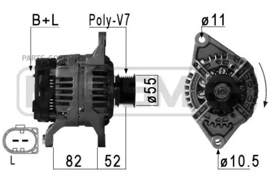 

Генератор ERA для Fiat Ducato 02-06/Iveco Daily III 02-14/Uaz Patriot 06- 210 210886