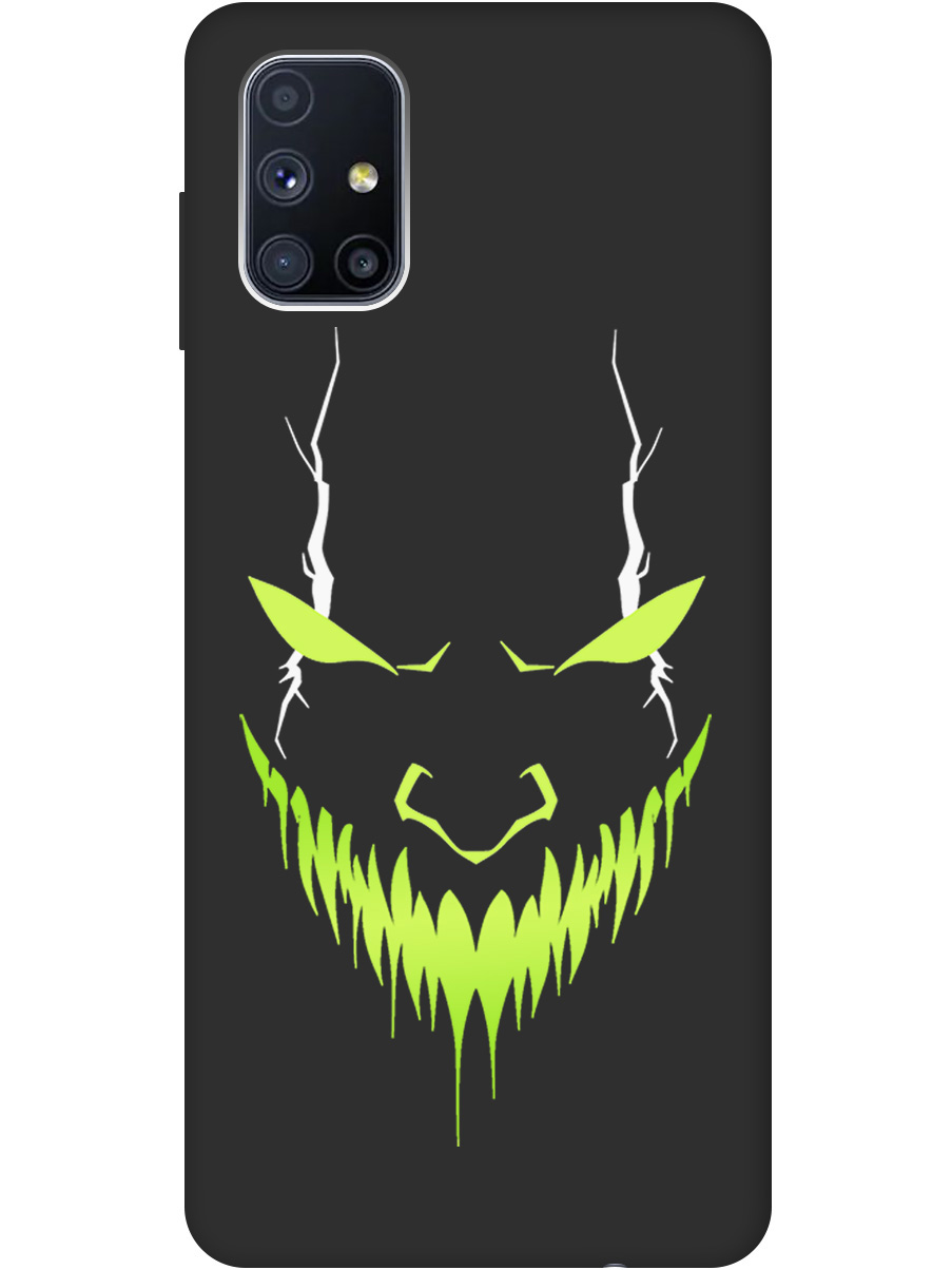 

Силиконовый чехол на Samsung Galaxy M51 с принтом "Evil Face" матовый черный, Черный;белый;зеленый, 723412551