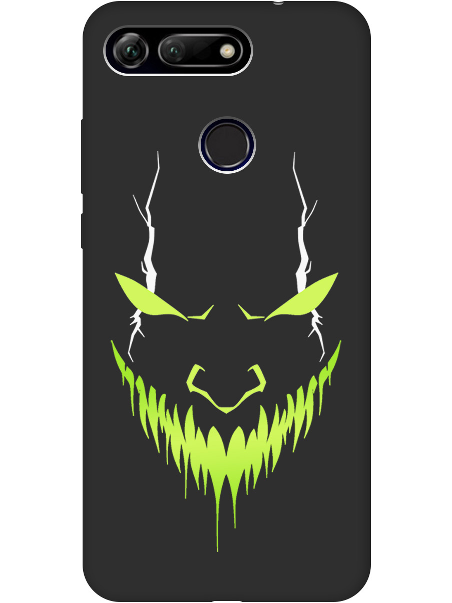 

Силиконовый чехол на Honor View 20 (V20) с принтом "Evil Face" матовый черный, Черный;белый;зеленый, 720257751