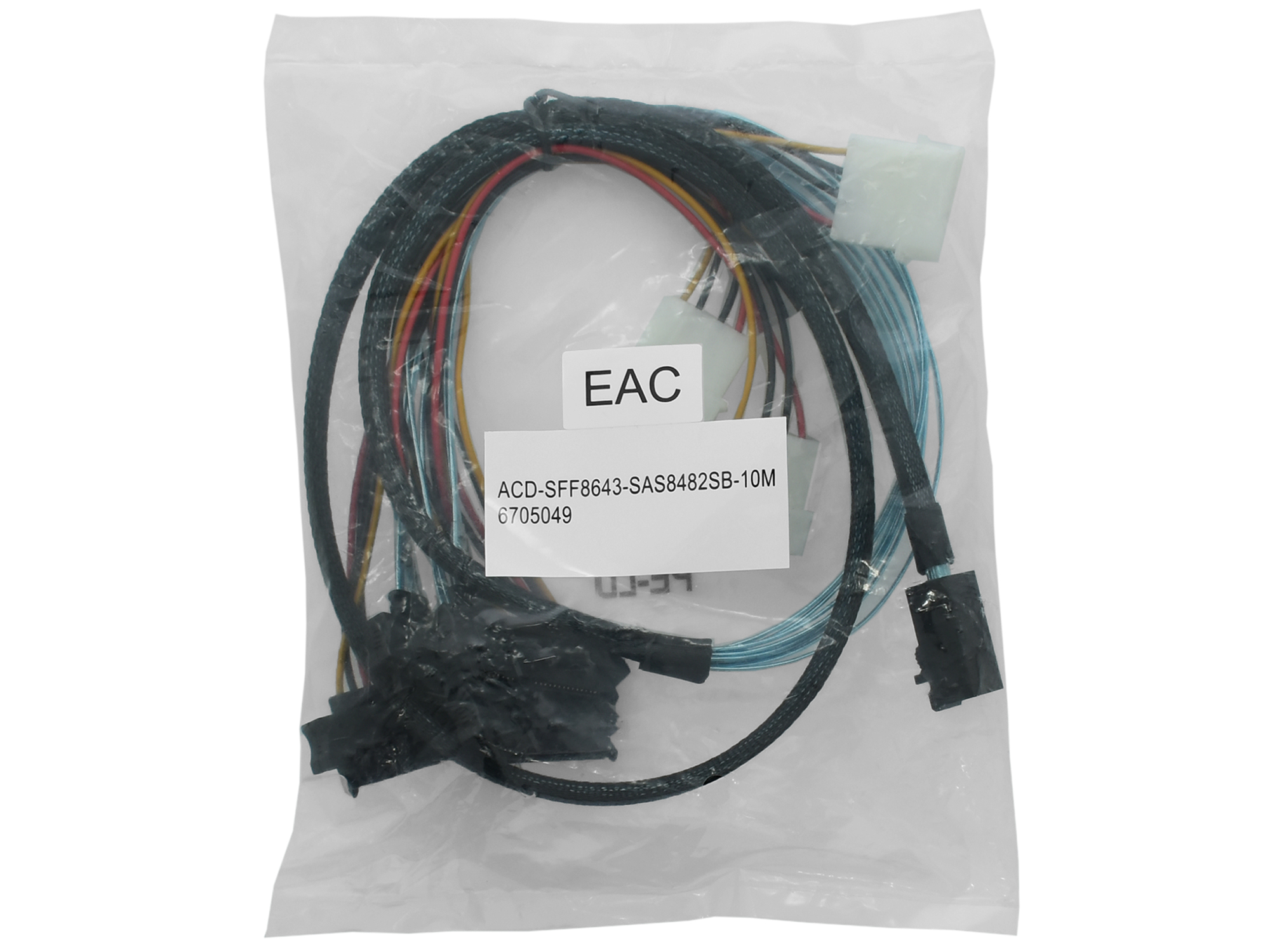 

Кабель ACD SFF8643-SAS8482SB 10м (100130081), ACD-SFF8643-SAS8482SB-10M