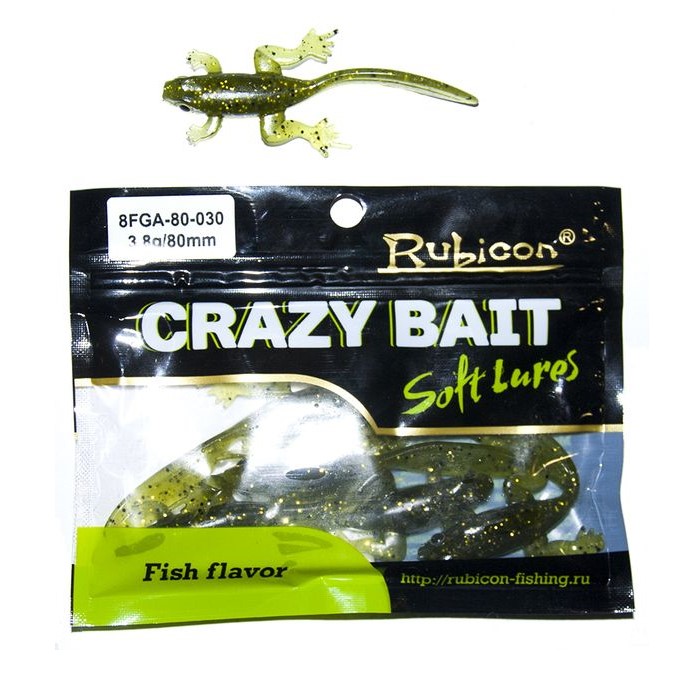 Силиконовая приманка Rubicon Crazy Bait 80 мм, 030, 6 шт.