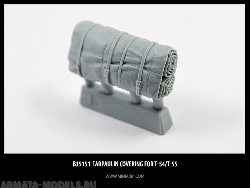 

35151 Брезентовая укладка скатка для Т-54/Т-55 1шт для моделей Таком, Миниарт, Тамия
