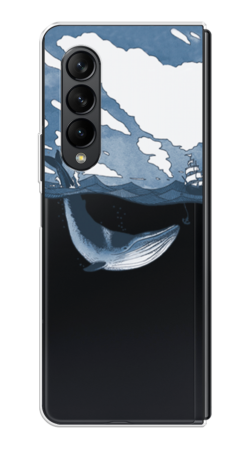 

Чехол на Samsung Galaxy Z Fold 3 "Большой кит", Синий, 2103650-1